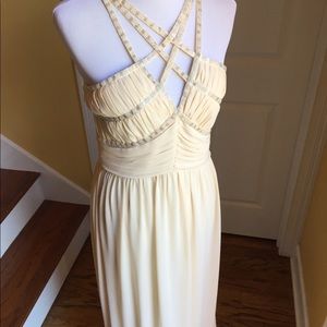 Ivory evening gown/prom dress size L